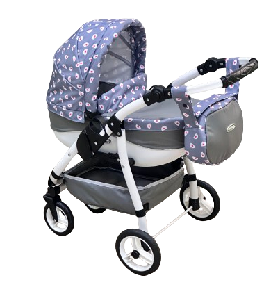 Adbor Lily Wózek dla Lalek Sport Niebieski Ls-09