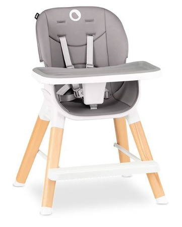 Lionelo Mona Drewniane Krzesełko Do Karmienia Stone