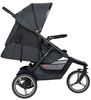 Phil&Teds Dash Wózek Głęboko-Spacerowy + Fotelik Alpha 0-13kg Zestaw 3w1 Szary
