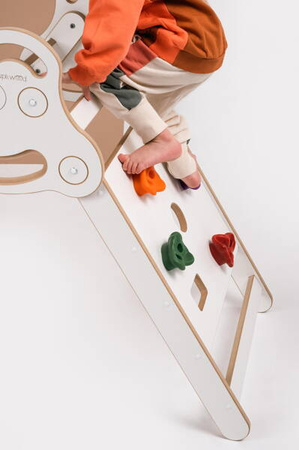 Tupti.wood Drabinka Pikler Ścianka Wspinaczkowa Biała