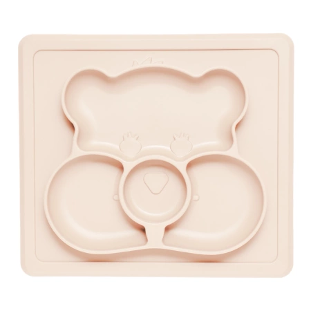 Kidnort Retter Mjölk Silikonowa Podkładka z Przegródkami Beżowa