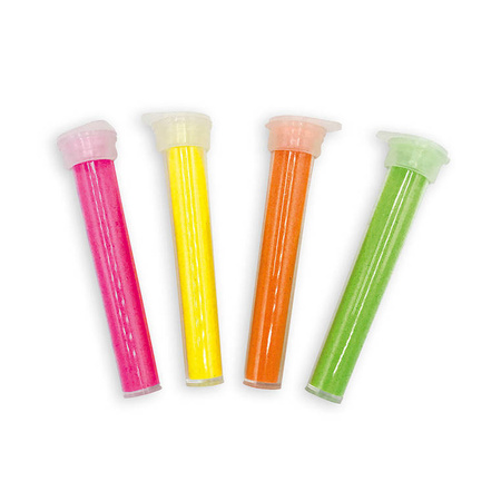 Janod Zestaw kreatywny Fluorescencyjny piasek Motyle 6+