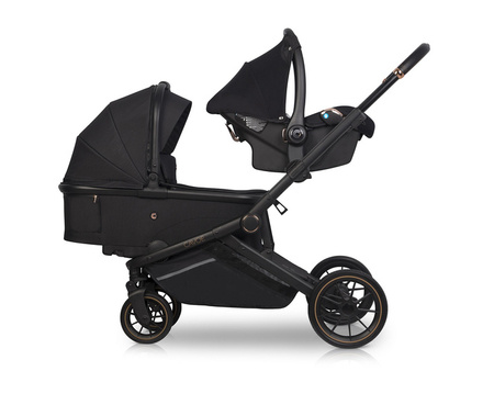 Cavoe Avec 2024 Wózek Głęboko-Spacerowy Bliźniaczy 2w1 Meteorite