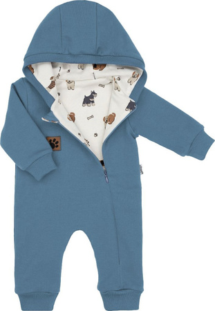 Nicol Kombinezon niemowlęcy pajac dresowy z podszewką dla chłopca R.62