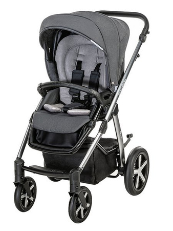 Baby Design Husky 2022 Wózek Głęboko-Spacerowy 107 Silver Grey Koła Pompowane