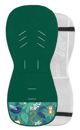 Simple Wool Wkładka Termoaktywna Antypotowa Do Wózka Szmaragdowa Dżungla