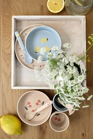 Lassig Komplet naczyń dla dzieci Happy Fruits Cherry