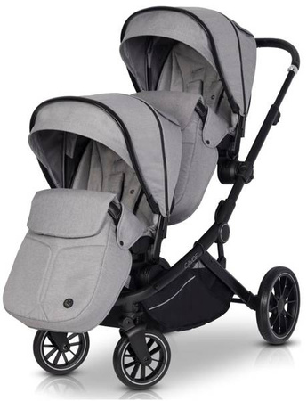 Cavoe Avec Wózek Spacerowy Bliźniaczy Frost