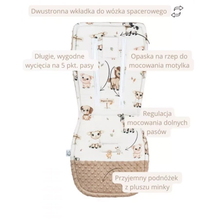 Bonjour Cherie 5-punktowa bambusowa wkładka Misie