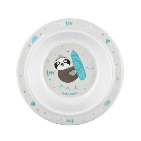 Canpol Babies Miseczka Melaminowa z Przyssawka 270 ml Exotic Animals 4/519 Grey