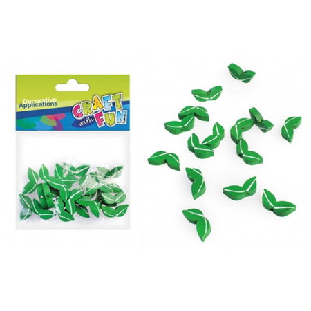 Craft With Fun Ozdoba Dekoracyjna Drewniane Listki 25szt
