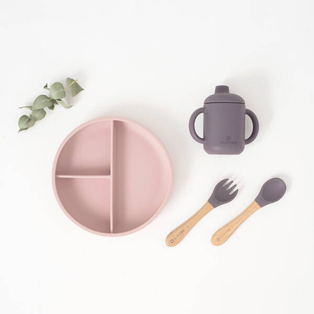 Olmitos Zestaw Obiadowy 5 Elementów Różowy