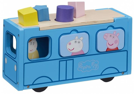 TM Toys Peppa Sorter Drewniany Autobus