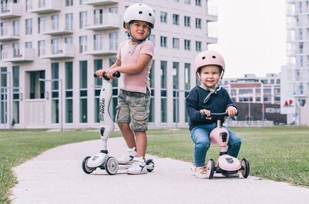 Scootandride Highwaykick 1 2w1 Jeździk i Hulajnoga 1-5 lat + Kask XXS-S Dla Dzieci 1-5 Lat Ash