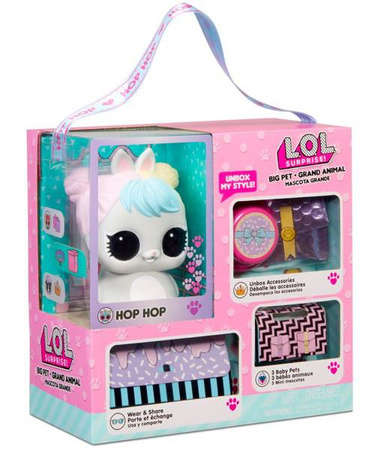 L.O.L lol Surprise Big Pets Duże Zwierzaki z Akcesoriami Hop Hop