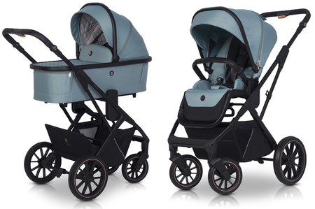 Cavoe Axo Shine Wózek Głęboko-Spacerowy Boho Green