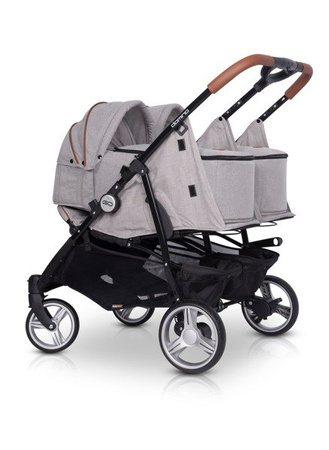 Easy Go Domino Wózek Bliźniaczy Latte