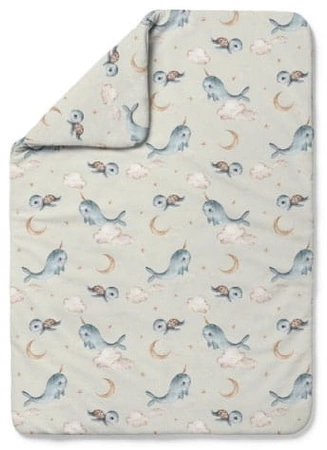 Waldin Kołdra Bambusowa 150x100 Wieloryb Oliwka