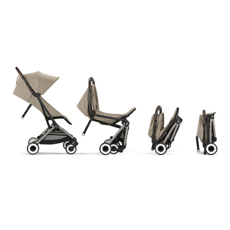 Cybex Orfeo Wózek Spacerowy Rama Taupe Almond Beige + Snogga 2