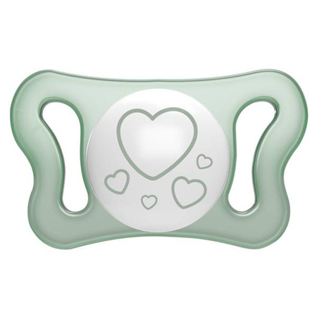 Chicco PhysioForma Micro Smoczek Silikonowy 0-2m 2szt. Glow