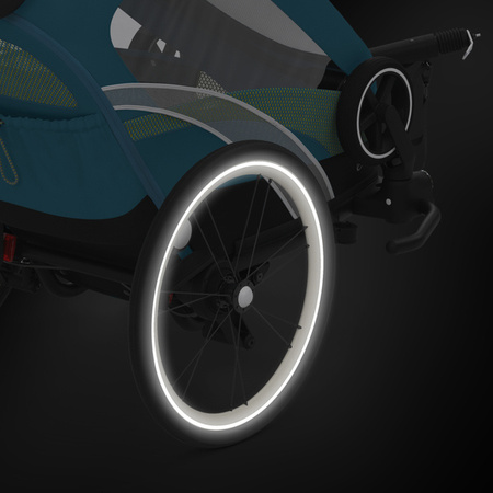 Cybex Zeno Bike Przyczepka Rowerowa Mid Turquoise