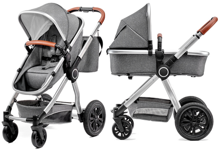 Kinderkraft Veo Wózek Głęboko-Spacerowy 2w1 Grey