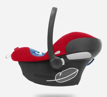 Cybex Aton B I-Size Fotelilk Samochodowy 0-13 kg Bay Blue + Cybex Baza M