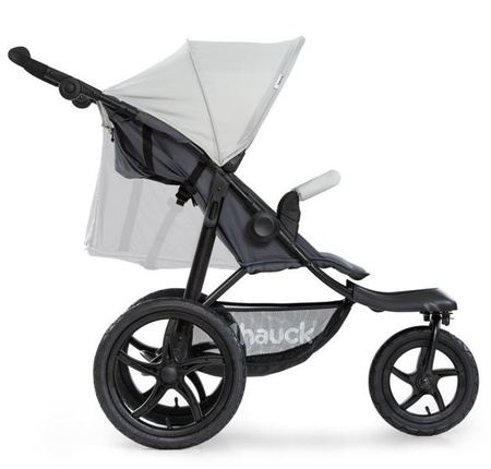 Hauck Runner Wózek Spacerowy, Trójkołowy do Biegania Silver/Grey