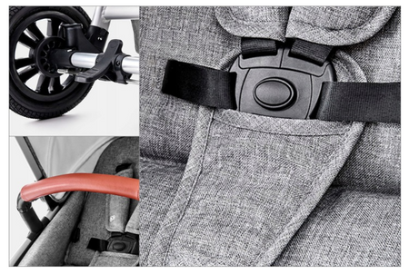 Kinderkraft Veo Wózek Głęboko-Spacerowy 2w1 Grey