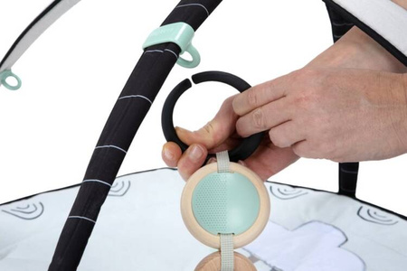 Tiny Love Décor Gimnastyka / Mata Edukacyjna z Pałąkami Czarno-Biała