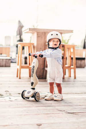 Scootandride Highwaykick 1 Jeździk i Hulajnoga 2w1 1-5 lat Ash + Canpol Babies Termoopakowanie