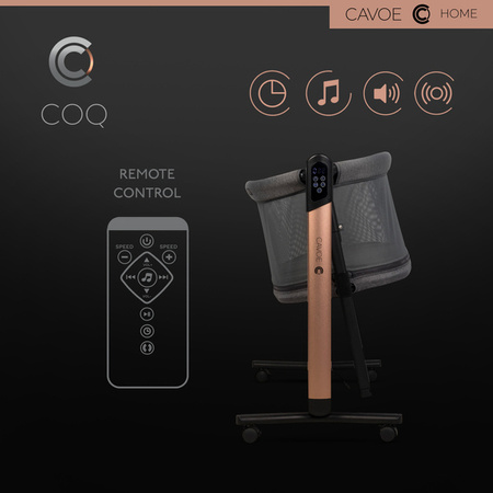 Cavoe Elektryczna kołyska łóżeczko 4w1 COQ Meteorite