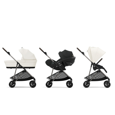 Cybex Melio Wózek Spacerowy Canvas White