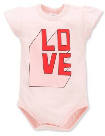 Body Dziecięce z Krótkim Rękawem Love & Love 92