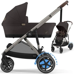 Cybex E-Gazelle S Wspomagany Wózek Głęboko-Spacerowy Rok Po Roku Chocolate Brown
