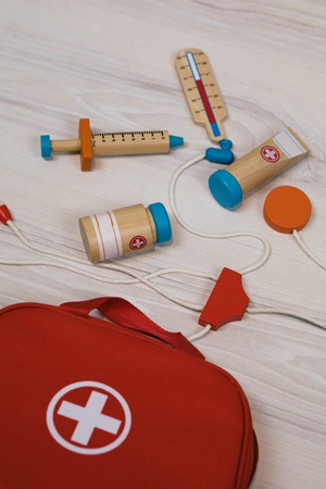 Joueco Drewniany zestaw Doktor