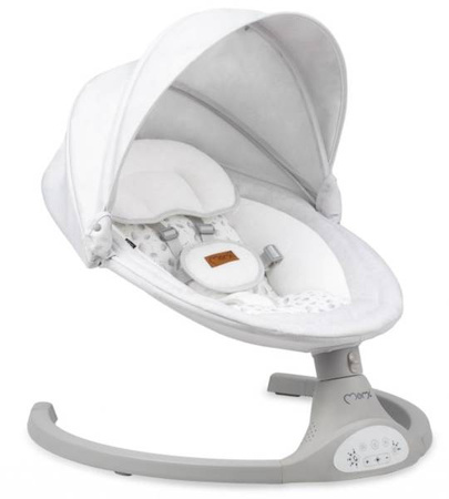 MoMi Kenani Leżaczek Bujaczek Elektryczny z Pilotem Light Grey