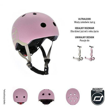 Scootandride Kask XXS-S Dla Dziecki 1-5 Lat Rose