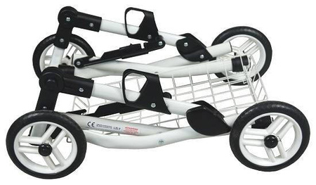 Adbor Lily Wózek dla Lalek Szary Jednorożce Lc-24