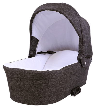 Kunert Molto Premium Wózek Głęboko-Spacerowy 2w1 Czarny + Kwiaty Srebrna Rama Koła Żelowe