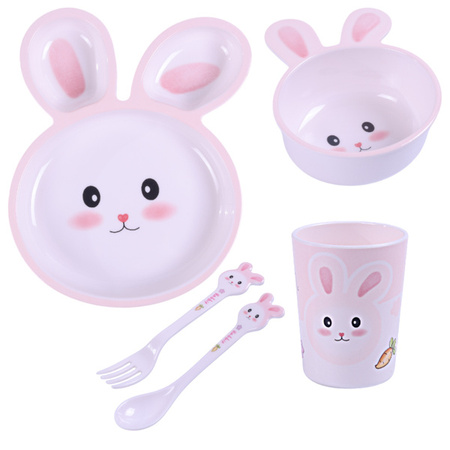 Bocioland Zestaw Naczyń 5 Elementów Królik