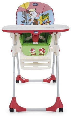 Chicco Krzesełko Do Karmienia Polly Easy 4 Koła Country Farm
