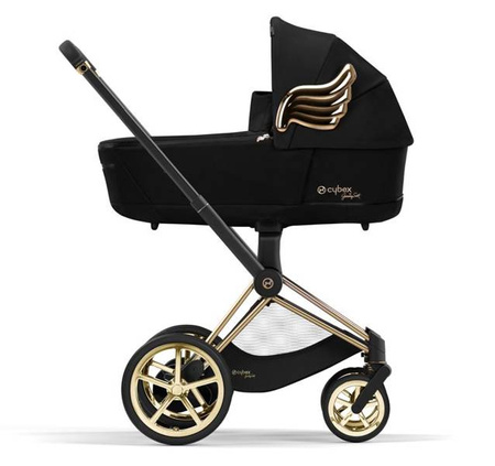 Cybex e-Priam 3.0 Wózek Głęboko-Spacerowy Rama + Tapicerka + Gondola 2w1 Black Wings by Jeremy Scott