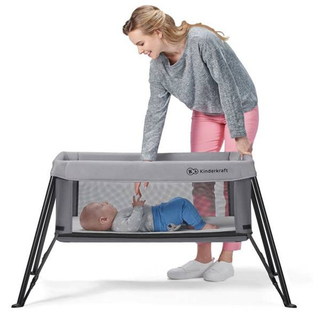 Kinderkraft Movi Łóżeczko Turystyczne Grey