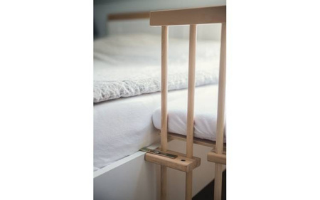 Waldin Łóżeczko 5w1 z Kołyską i Wyposażeniem Szare + Fioletowe Dodatki