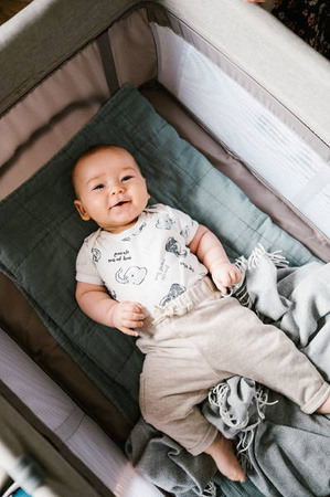 Kidwell Blissy Łóżeczko Turystyczne z Akcesoriami Gray