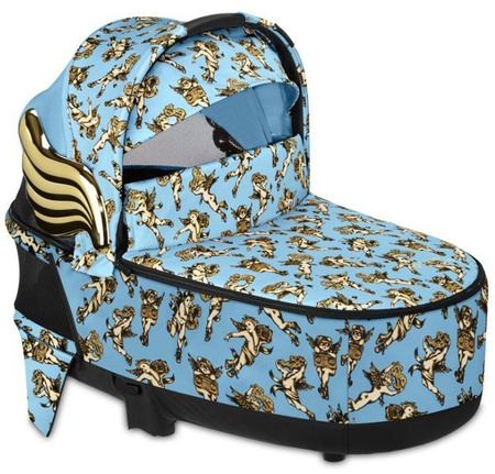 Cybex Mios 2.0 Wózek-Głęboko Spacerowy Wings Jeremy Scott Cherub Blue by Jeremy Scott