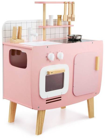 HyperMotion Drewniana Kuchnia Dla Dzieci + Akcesoria