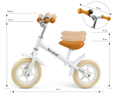 Milly Mally Rowerek Biegowy Marshall White