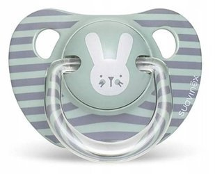 Suavinex Smoczek anatomiczny silikonowy Premium 6-18m Królik Hygge Baby Zielony